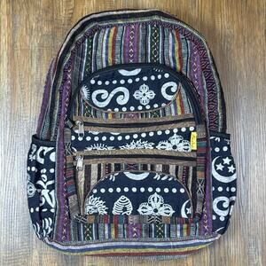 Himalaya Handmade 100% Cotton Bohemian backpack unisex outdoors walking boho